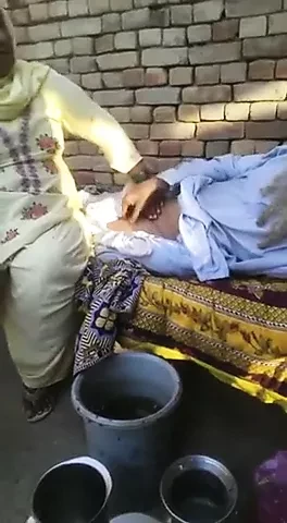 punjabi old baba is enjoying with her neighbor