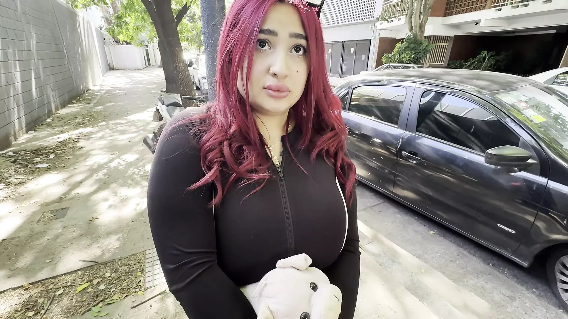 I’m going to give the stuffed animal back to my ex-partner, it ends in hard sex