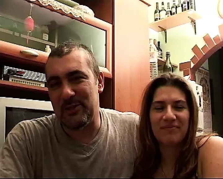 With his hot Italian wife who takes it in the ass