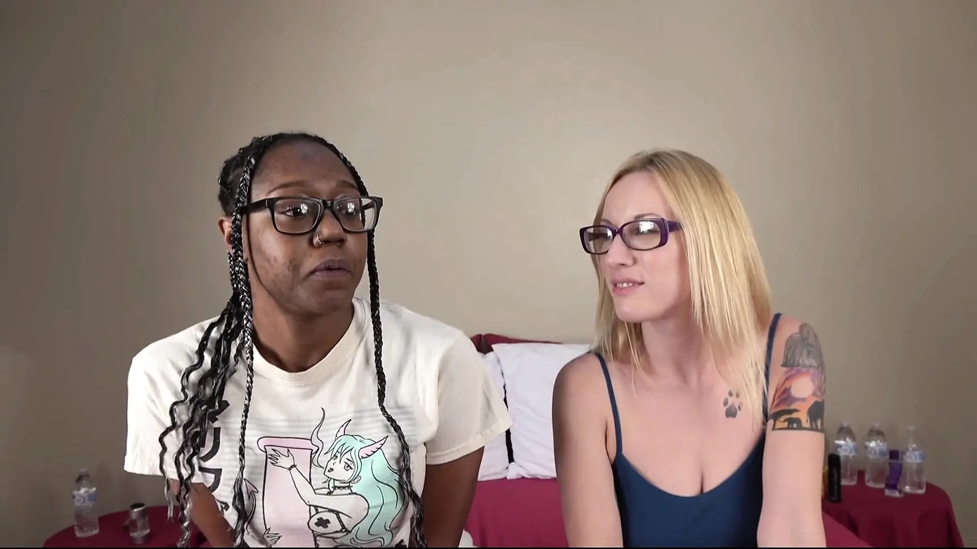 Desperate Amateurs Kay Lee Misty and Kookiie geting their tight pussies banged hard by big cock