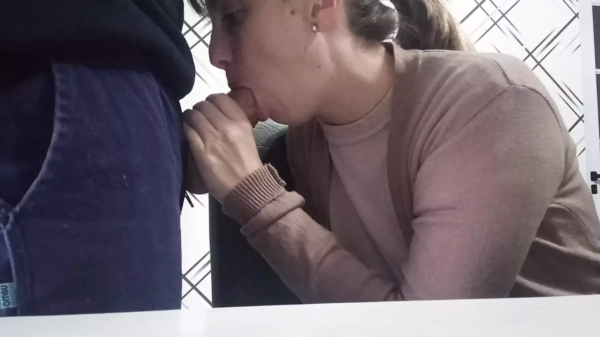 Suck my cock before i go to work  +  She gives me a handjob feet view (2 in 1)