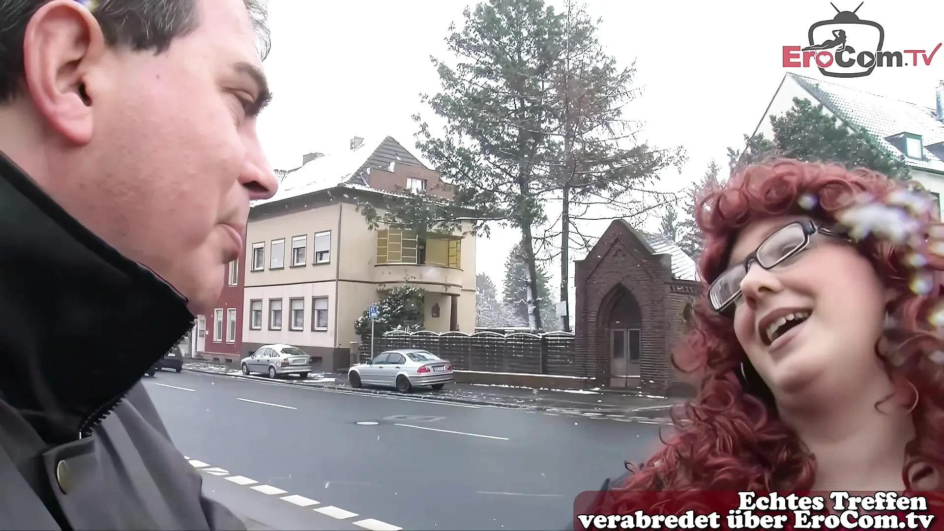 Chubby Germans approached on the street and persuaded to have sex