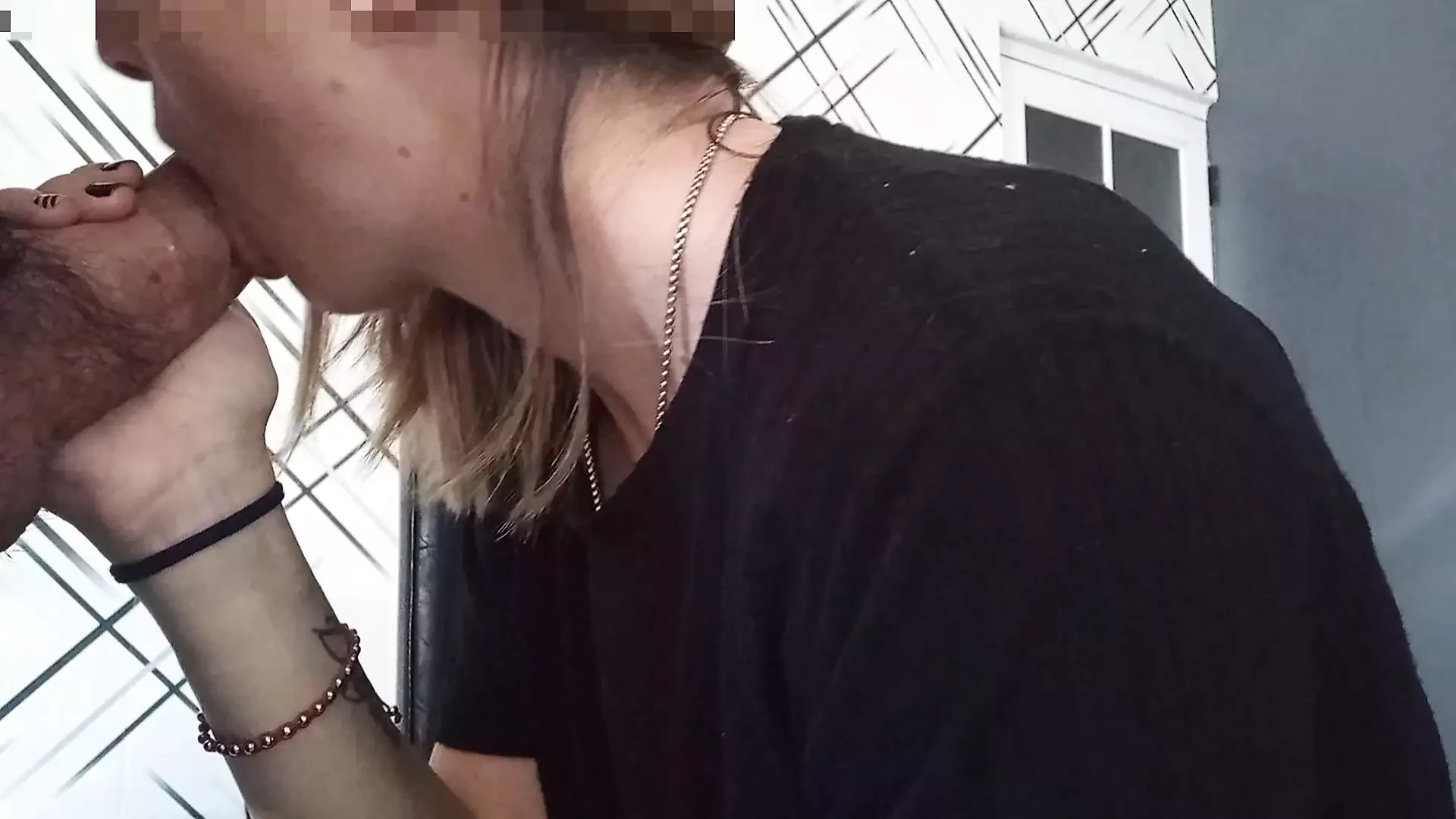 Blonde girls blowjob  fuck with soles view