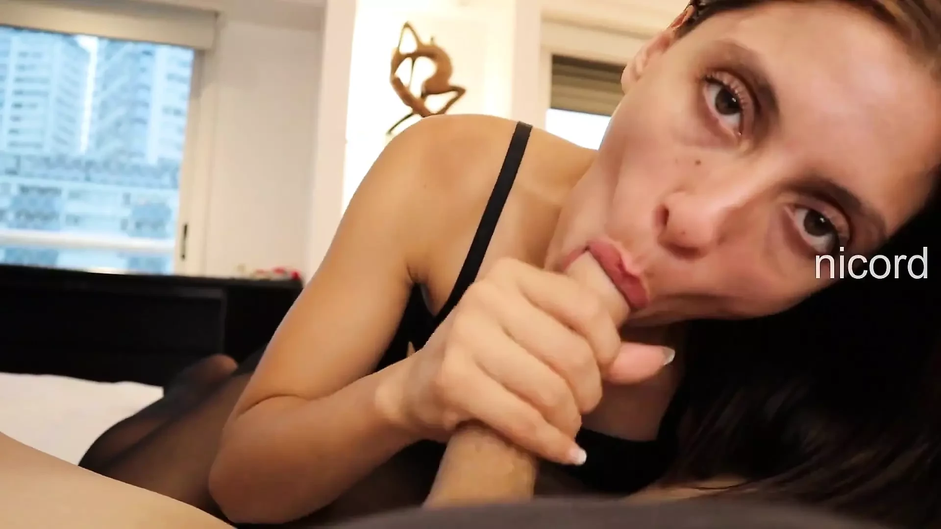 Argentinian Slut in Lingerie Sucks My Dick and Rides Me Until I Cum in Her Mouth! Lynn Scream X Nicord