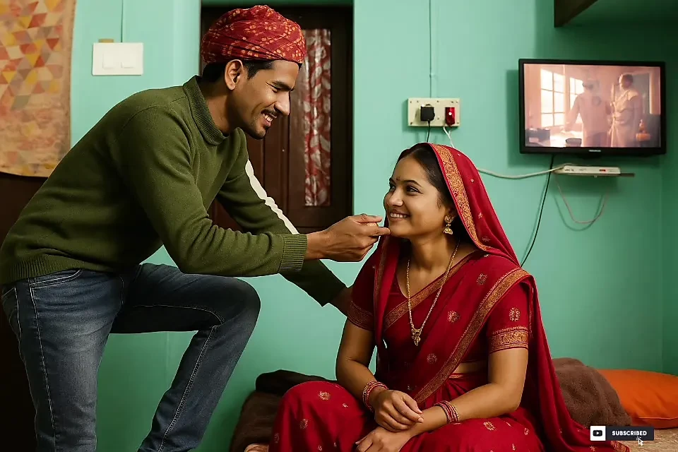 Indian Rajsthani Village Stepsister Hot Romantic With kiss By -Wife2