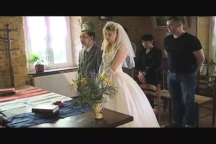 Horny French godmother gets gangbanged on the wedding day