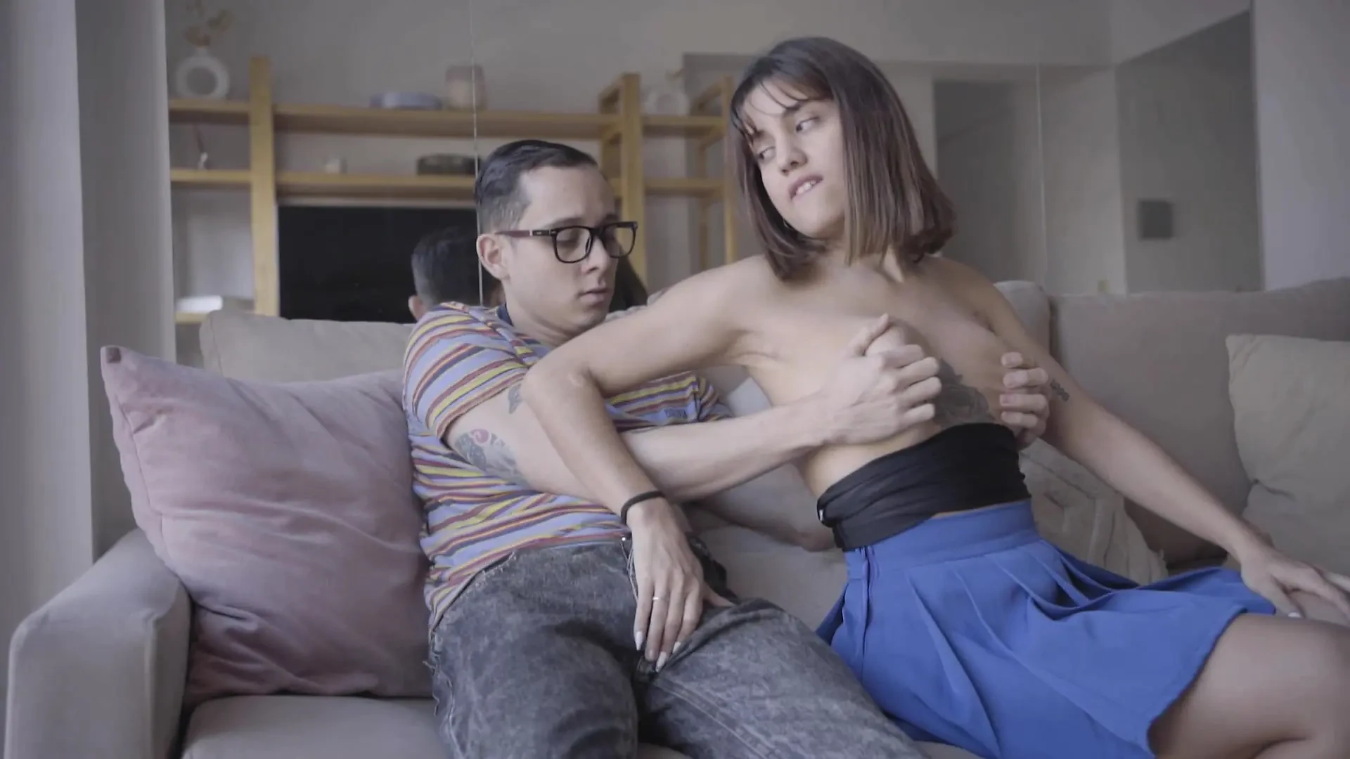 Fucking my step sister's nerdy boyfriend