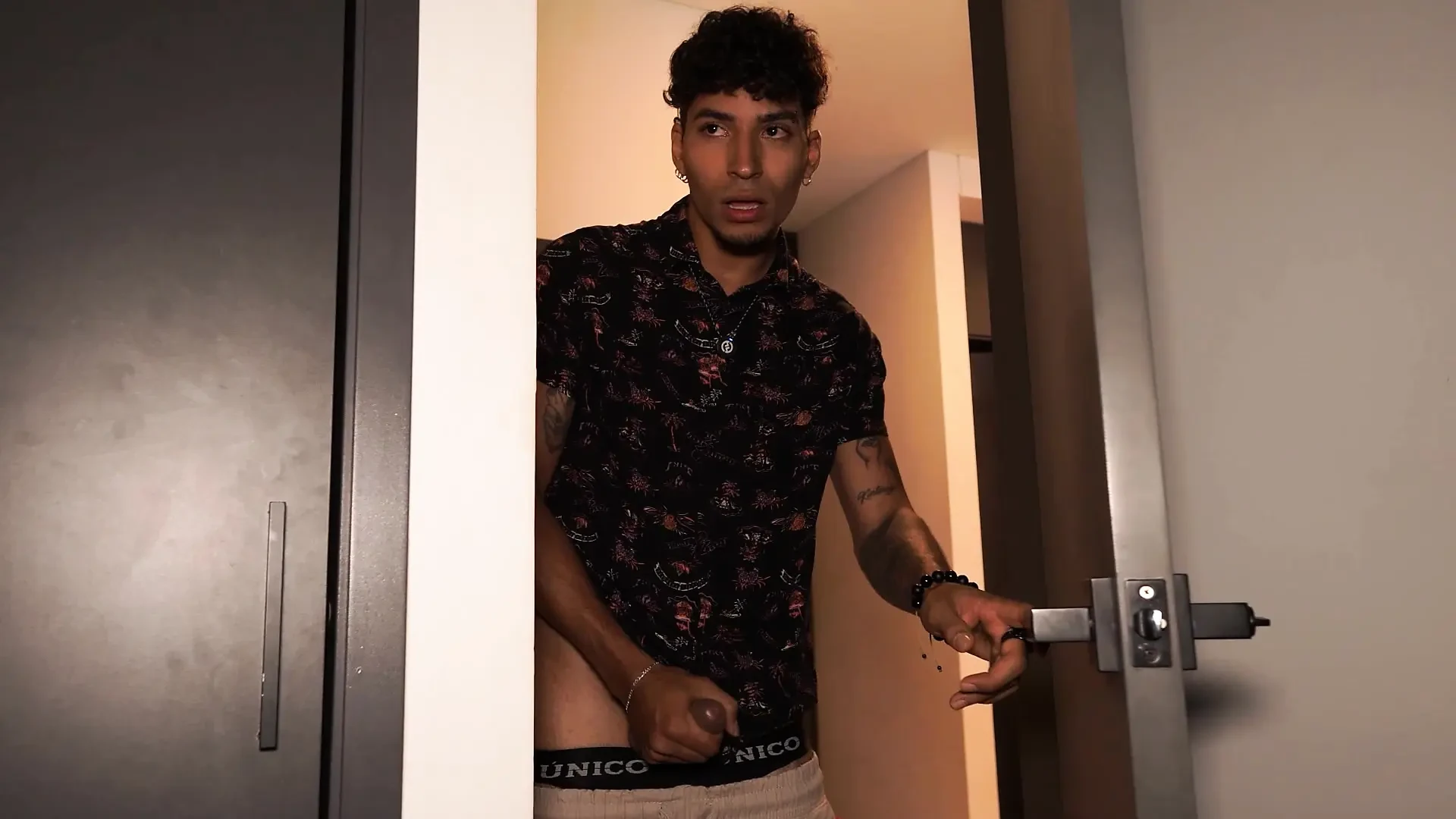 Stepson finds his stepsister masturbating and needs to help her