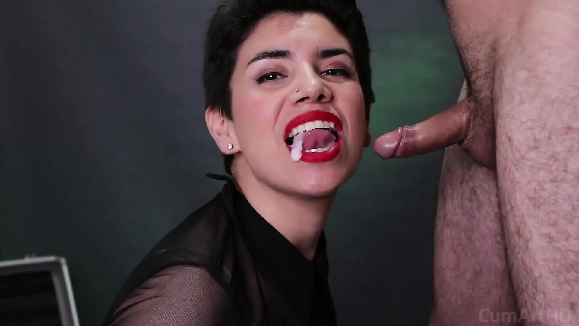 Hot Cum Dripping From Mouth