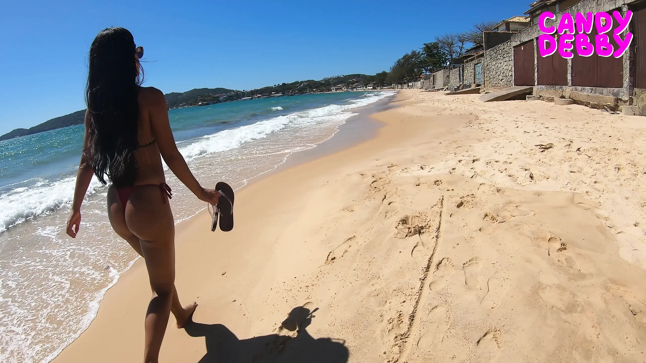 Walking on the beach