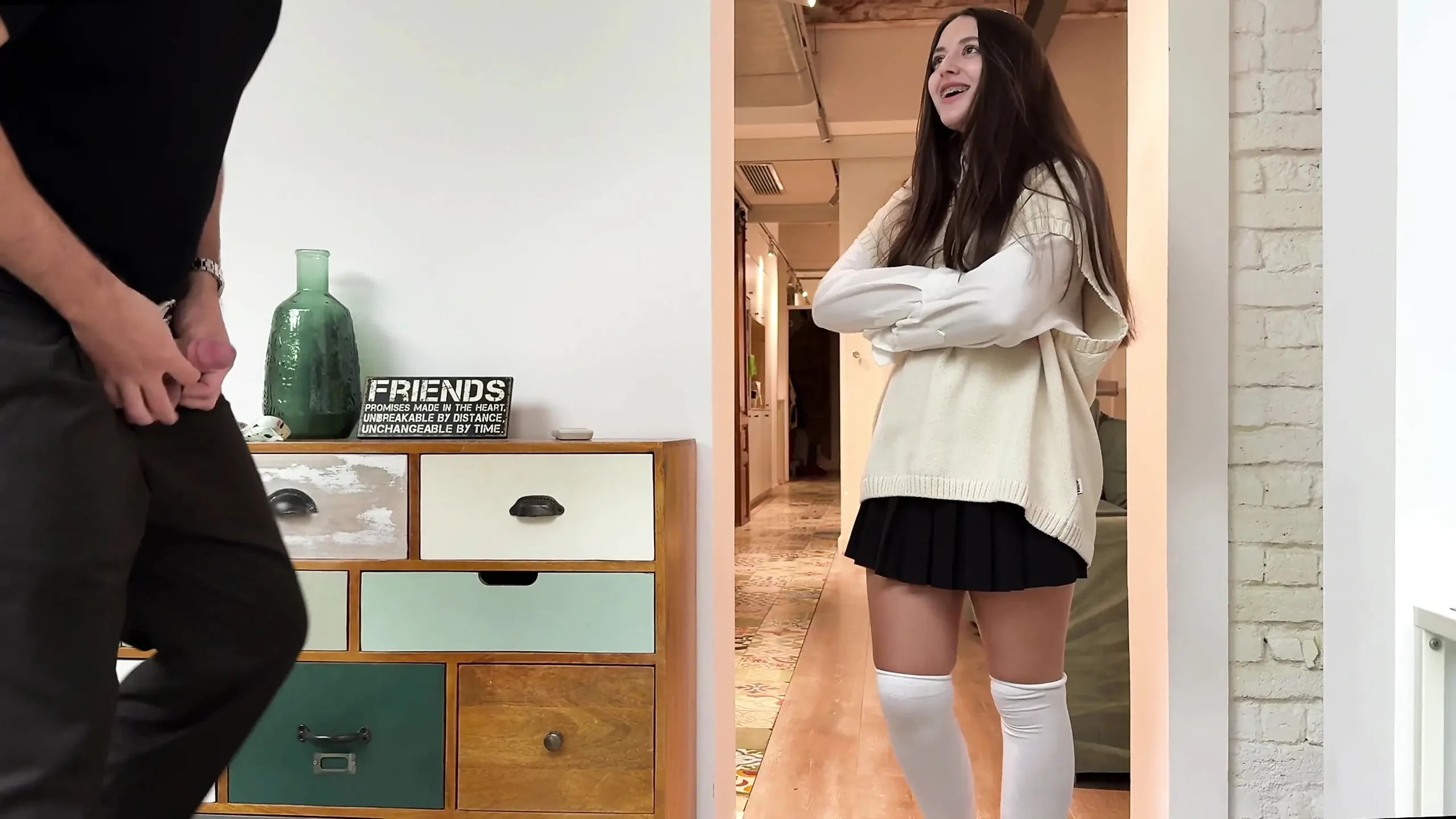 I Caught Stepbrother Jerking off! – You Cum on My Uniform and I Can’t Go to Study so Fuck Me More…