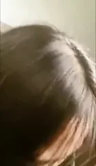 Korean girl gives blowjob