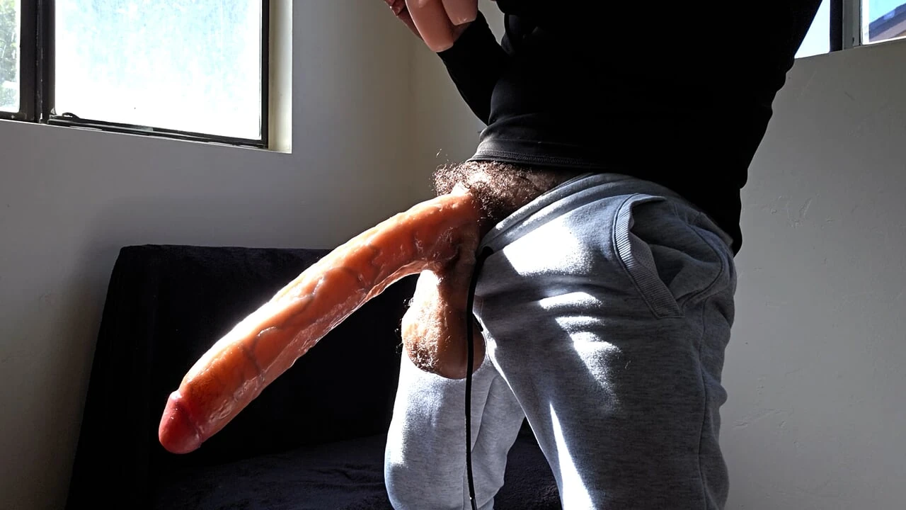 Massive Long Thick Dick Uses Tiny Pussy as Fleshlight filling it with Huge Multiple Cum Shots VS World Biggest Cock