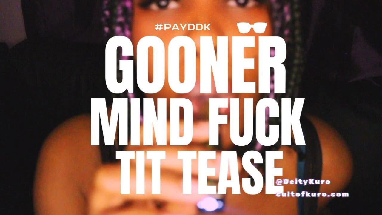 PROMO: Play Video Gooner Mind Fuck JOI – Tit Worship & Goon Juice