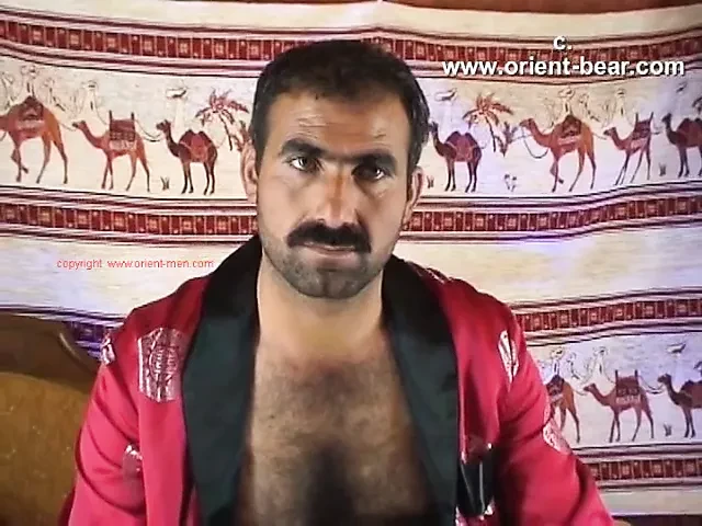 Hairy Arab Step Dad Shoots a Big Load on his Furry Chest