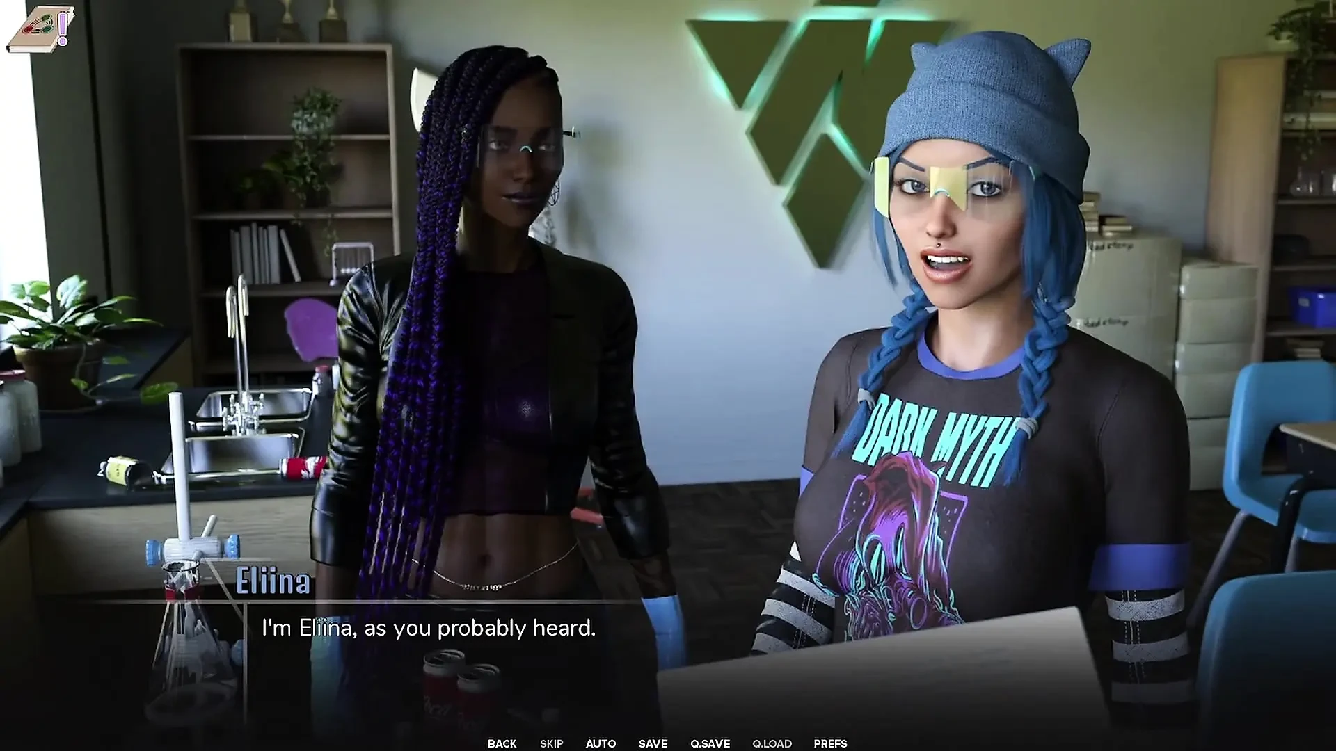 Taboo University #03 – Chem Class with Beatiful Black 18yo and Blue Haired Emo