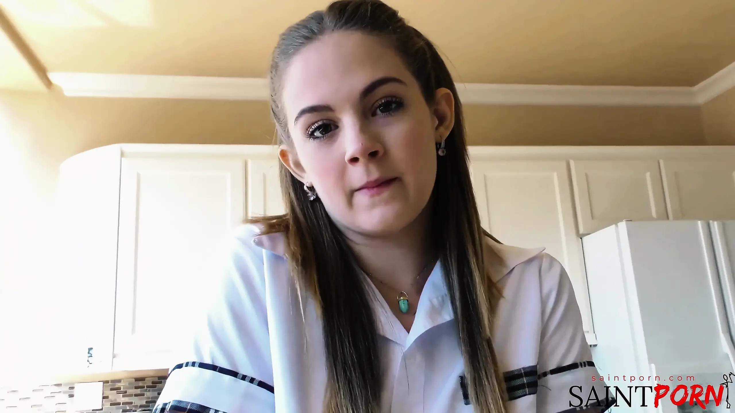 Devon’s in Her Uniform, Taking Her Stepdad Deep