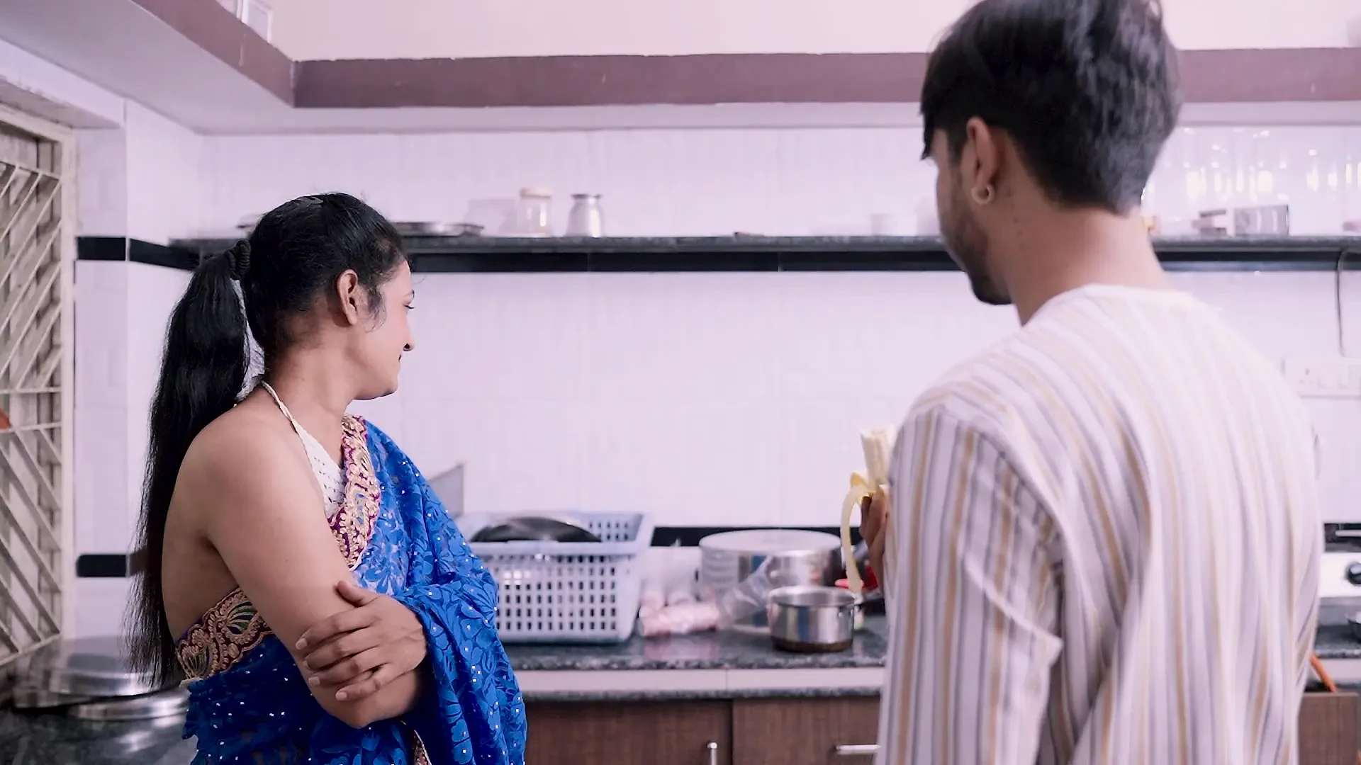 Indian aunty scared after seeing big dick full hindi audio