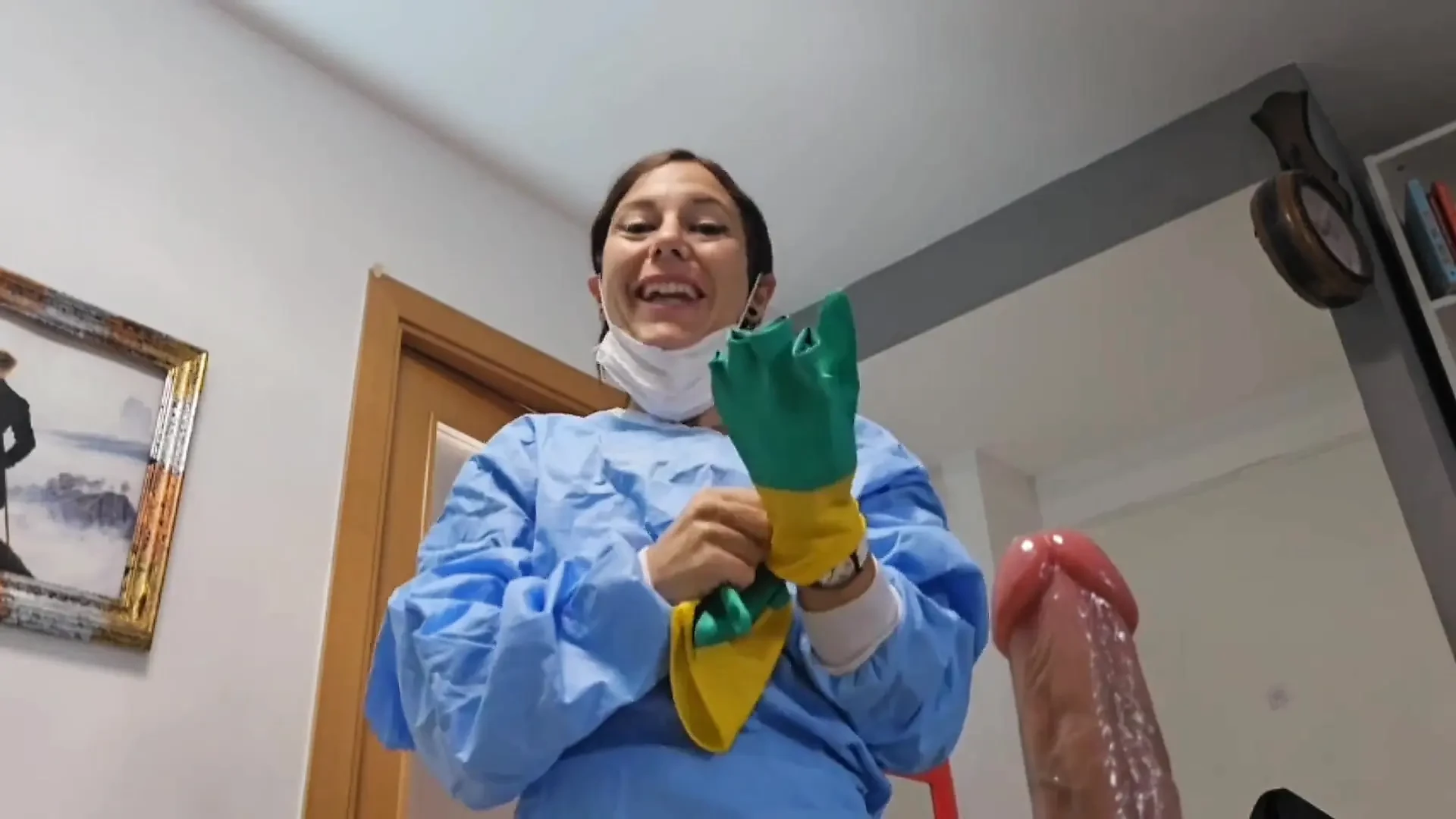 Penectomy on Halloween Eve Stepmom Zombie!-witch