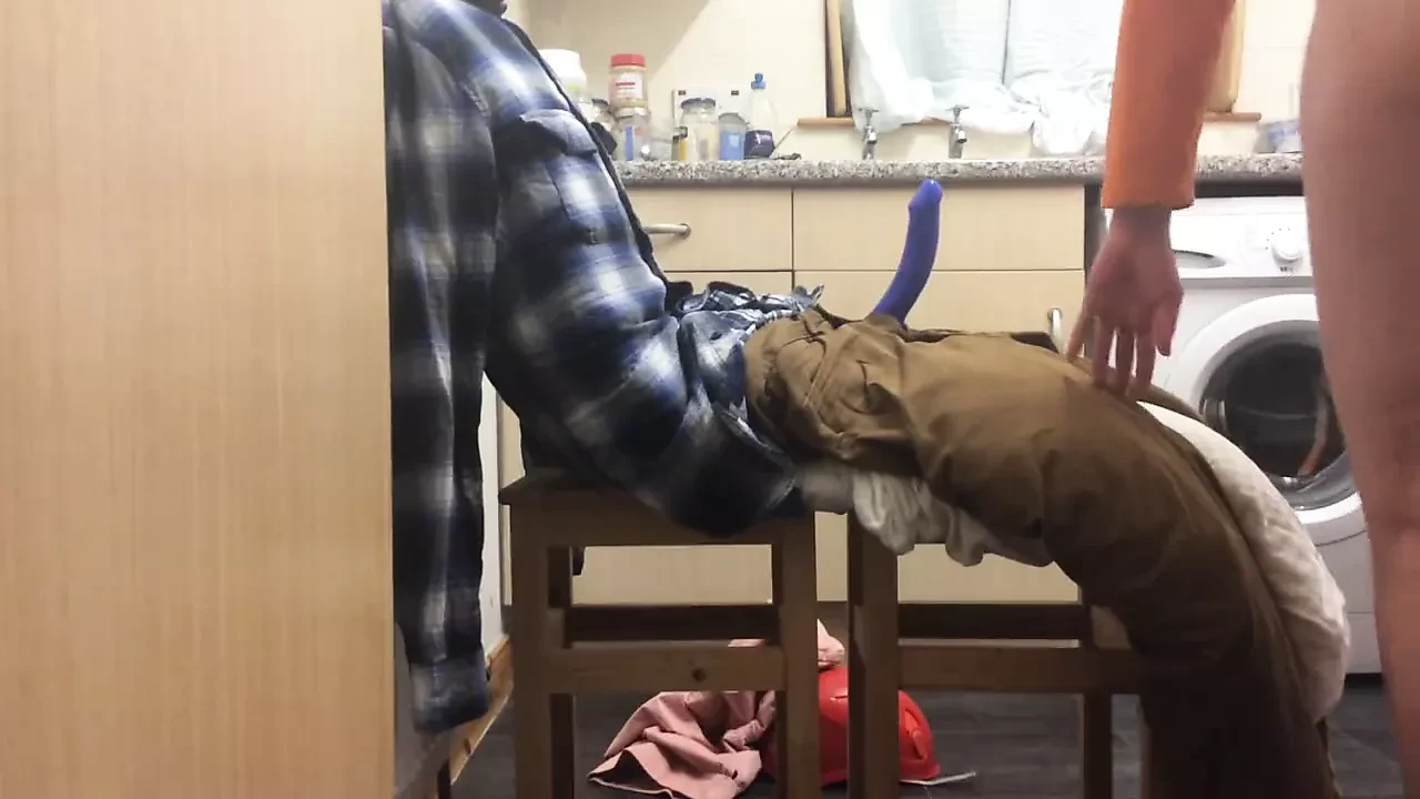 Riding Her Homemade Dildo Man Until She Cums