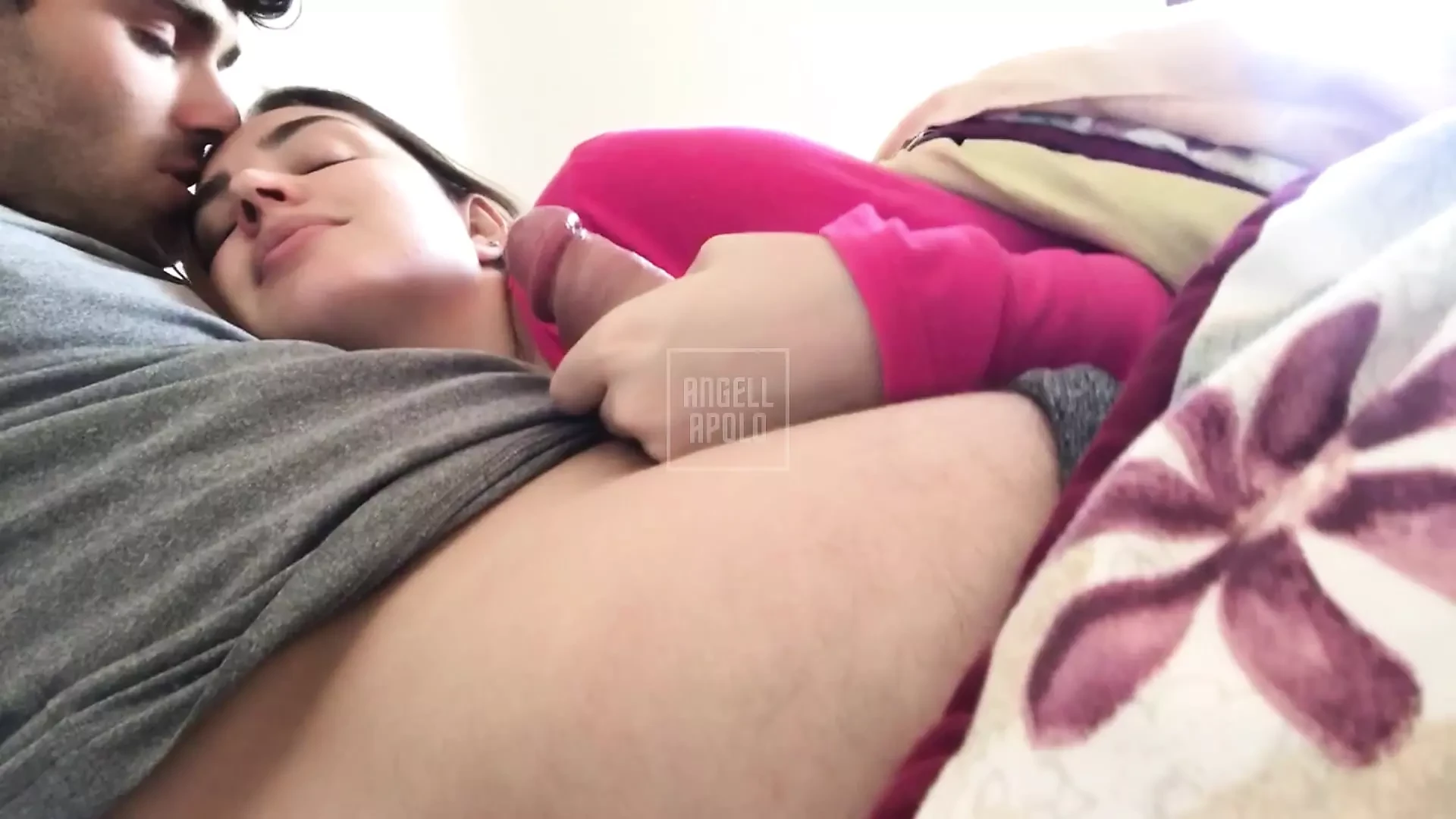 Cuckold husband left me alone with her