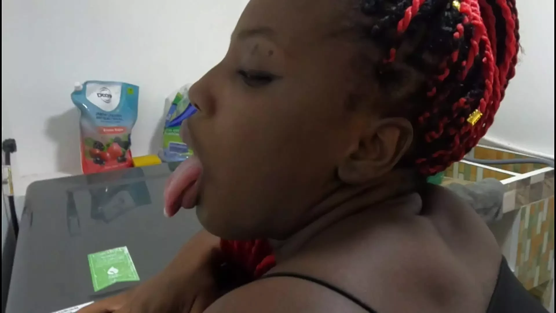 At The Party Black Girl Snuck Downstairs To Fuck In The Laundry Area Against Her Boss Basement Wall – Mastermeat1