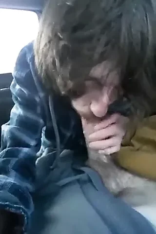 sucking buddy in backseat